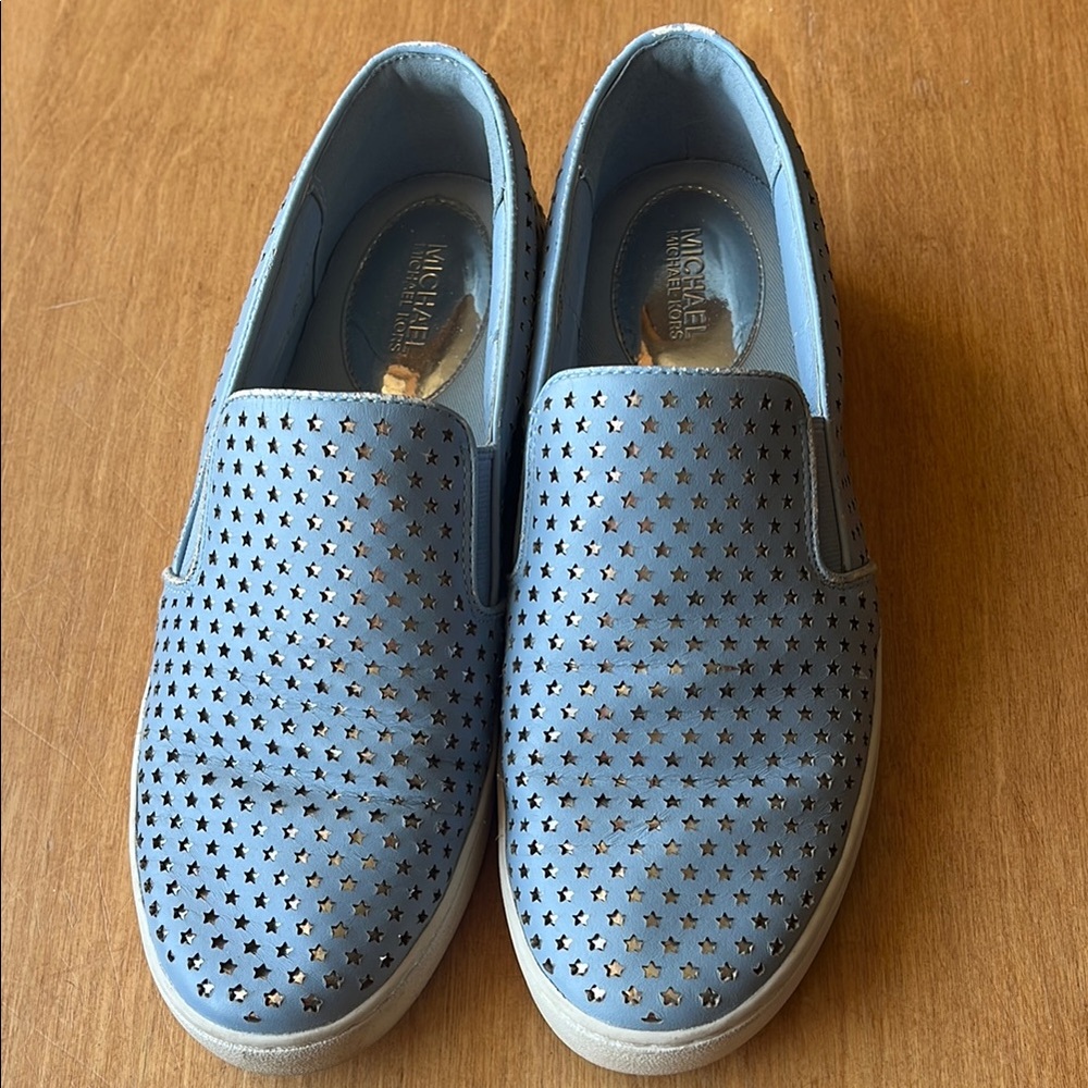 Michael Kors Blue Star-Patterned Sneakers